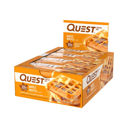 Quest Nutrition Quest Bar, Maple Waffle - 12 bars | Top Rated Sports Supplements at MySupplementShop.co.uk