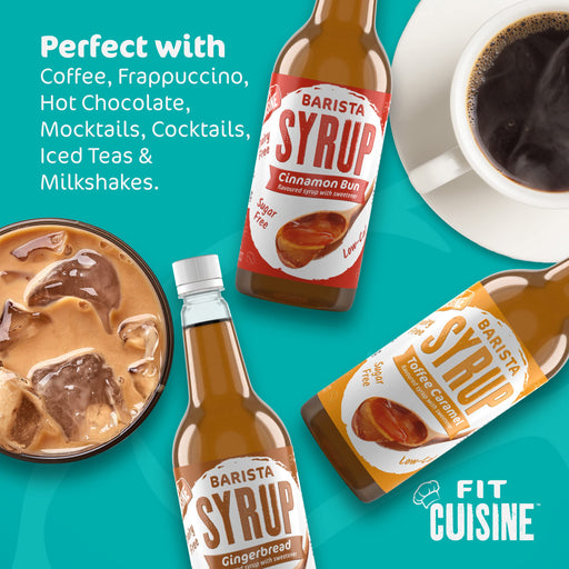 Low-Cal Barista Syrup, Caramel Biscuit - 1000 ml.