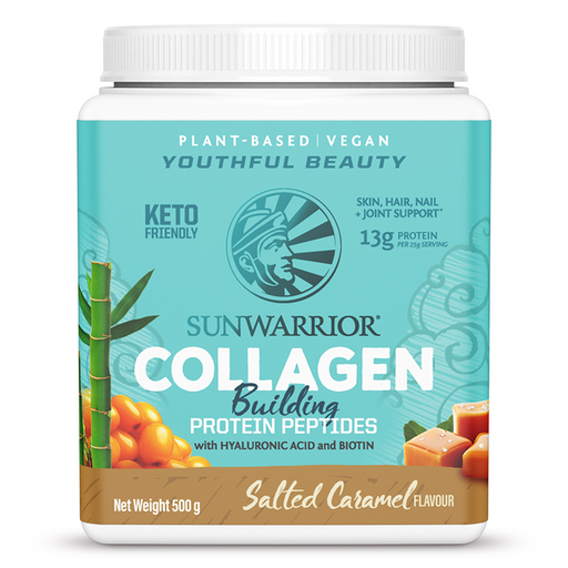 Sunwarrior Collagen Building Protein Salted Caramel 500g | Premium Health Foods at MySupplementShop.co.uk