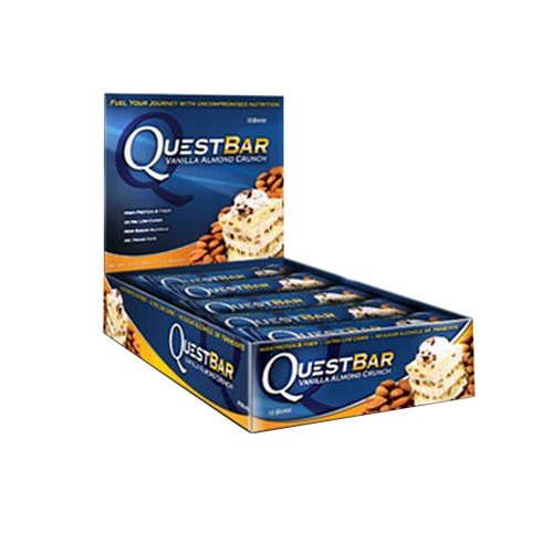 Quest Bar, Vanilla Almond Crunch - 12 bars | High-Quality Protein Bars | MySupplementShop.co.uk