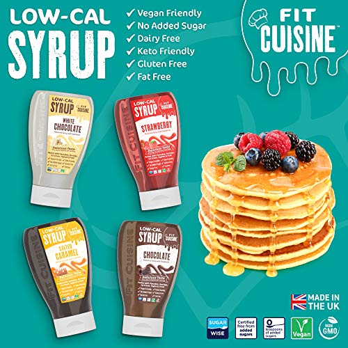 Applied Nutrition Fit Cuisine Low-Cal Syrup White Chocolate 425ml | High-Quality Syrup | MySupplementShop.co.uk