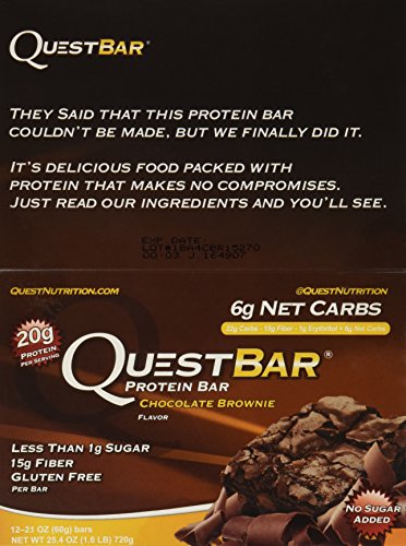 Quest Nutrition Bar 12x60g Chocolate Brownie | High-Quality Sports Nutrition | MySupplementShop.co.uk