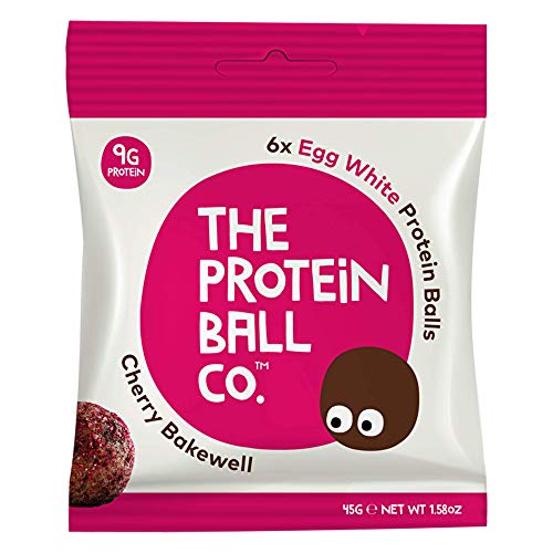 The Protein Ball Co Egg White Protein Balls 45g Cherry Bakewell | High-Quality Sports Nutrition | MySupplementShop.co.uk