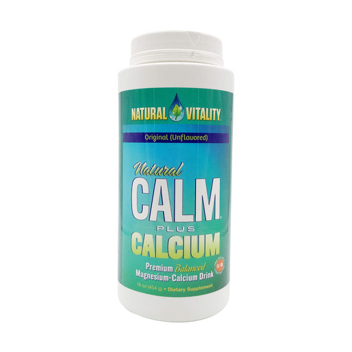 Natural Calm Plus Calcium, Unflavored - 454g | High-Quality Calcium | MySupplementShop.co.uk