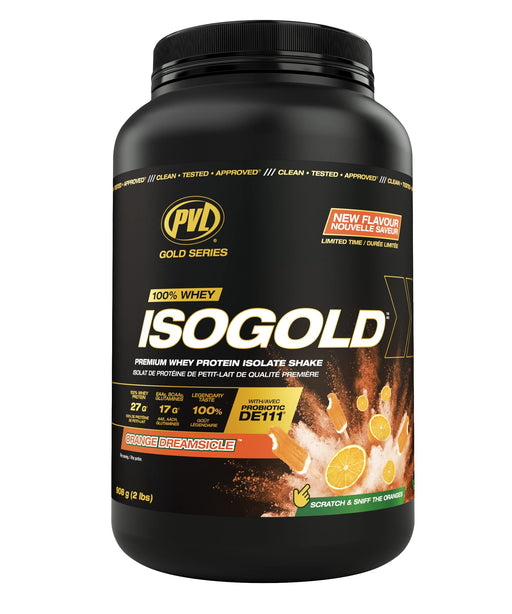 PVL Essentials Gold Series IsoGold, Orange Dreamsicle - 908g | High-Quality Whey Proteins | MySupplementShop.co.uk