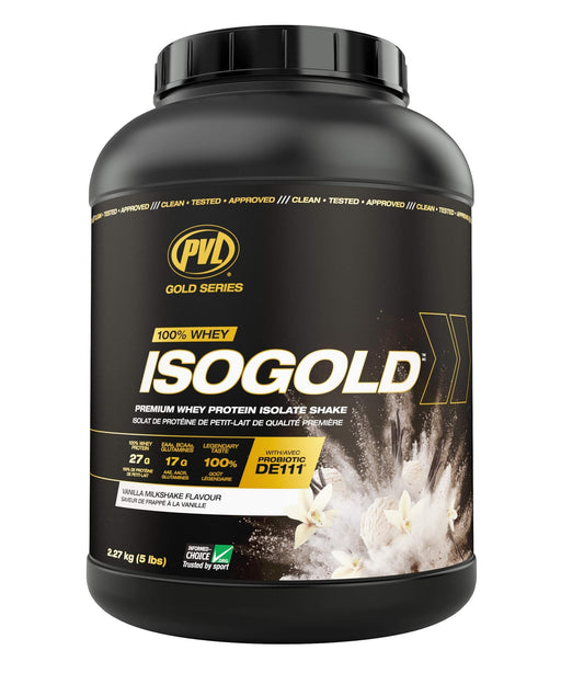 PVL Essentials Gold Series IsoGold, Vanilla Milkshake - 2270g | High-Quality Appetite Suppressants | MySupplementShop.co.uk