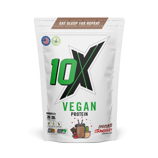 10X Athletic Vegan Protein 540g Chocolate Strawberry | High-Quality Nutrition Drinks & Shakes | MySupplementShop.co.uk