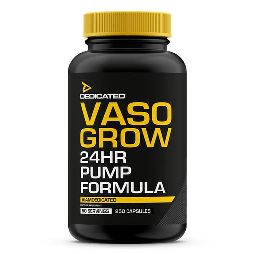 Dedicated Nutrition Vaso Grow 200 Caps | High-Quality Sports Nutrition | MySupplementShop.co.uk