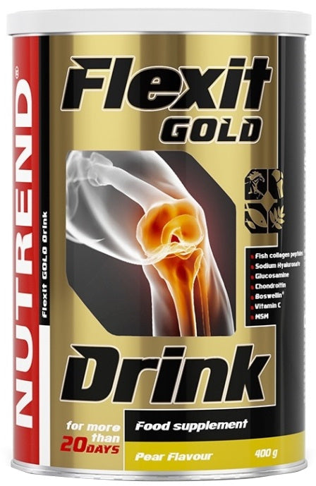 Nutrend Flexit Gold Drink, Pear - 400 grams | High-Quality Joint Support | MySupplementShop.co.uk