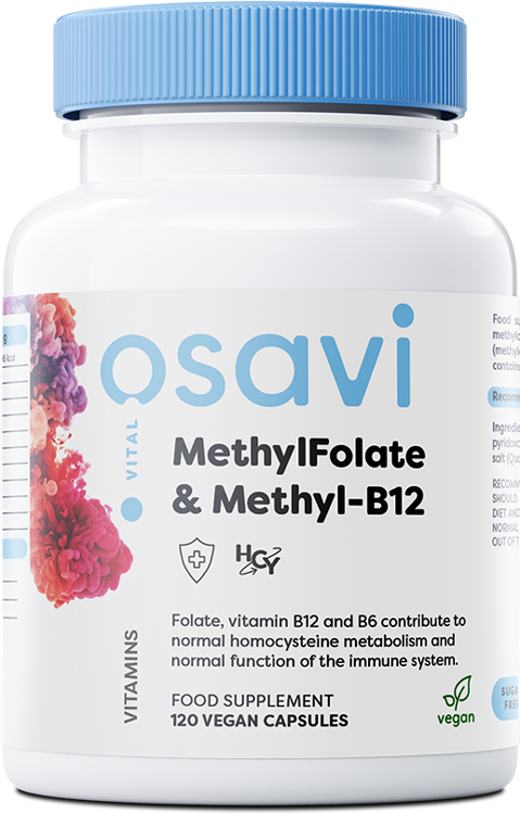 Osavi MethylFolate & Methyl-B12 - 120 vegan caps | High-Quality Sports Supplements | MySupplementShop.co.uk