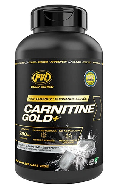 PVL Essentials Gold Series Carnitine Gold+ - 228 vcaps | High-Quality Slimming and Weight Management | MySupplementShop.co.uk