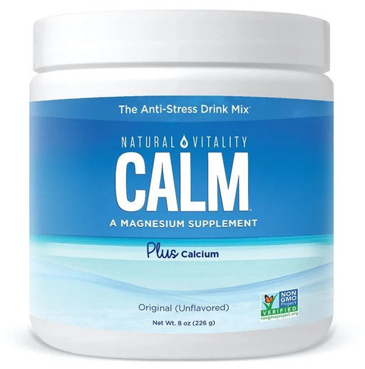 Natural Calm Plus Calcium, Unflavored - 226g | High-Quality Vitamins & Minerals | MySupplementShop.co.uk