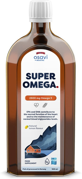 Super Omega, 2900mg Omega 3 (Lemon) - 500 ml. by Osavi at MYSUPPLEMENTSHOP.co.uk