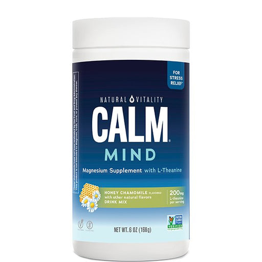 Natural Vitality Calm Mind, Honey Chamomile - 168g | High-Quality Sports Supplements | MySupplementShop.co.uk