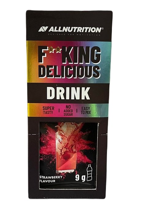 Allnutrition Fitking Delicious Drink, Strawberry - 12 x 9g | High Quality Drinks Supplements at MYSUPPLEMENTSHOP.co.uk