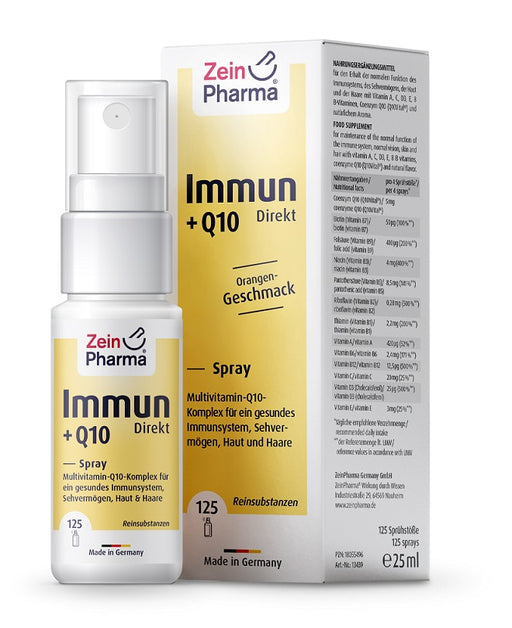 Immune + Q10 Direct Spray, Orange - 25 ml. by Zein Pharma at MYSUPPLEMENTSHOP.co.uk