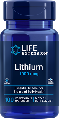 Life Extension Lithium, 1000mcg - 100 vcaps | High-Quality Vitamins & Minerals | MySupplementShop.co.uk