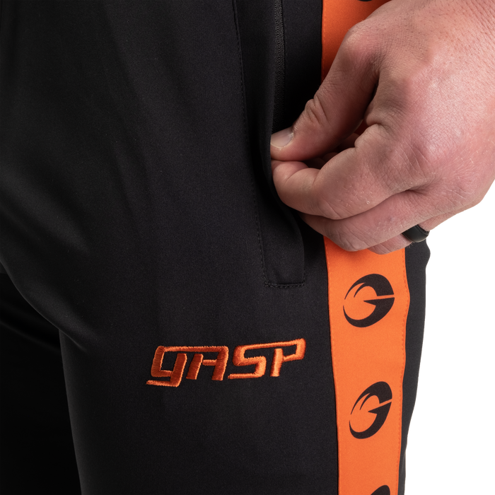 GASP Tracksuit Pants - Black/Flame