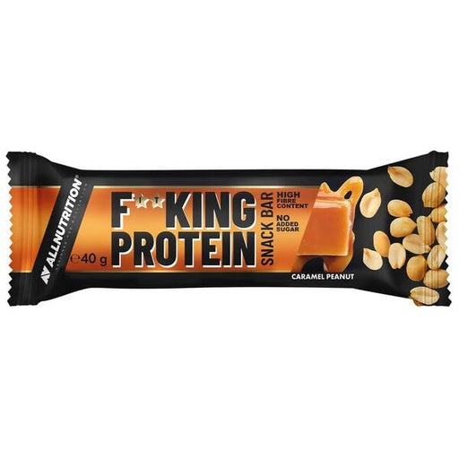 Allnutrition Fitking Protein Snack Bar Caramel Peanut 12 x 40g: Energy On-The-Go | Premium Snack Food Bar at MYSUPPLEMENTSHOP