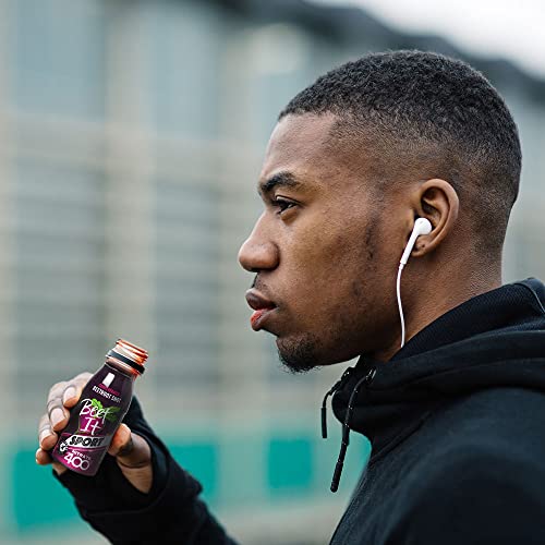 Athlete about to drink Beet It Sport
