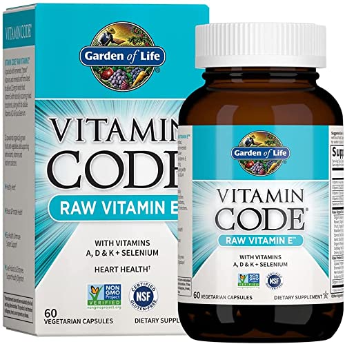 Garden of Life Vitamin Code Raw Vitamin E - 60 vcaps | High-Quality Vitamin E | MySupplementShop.co.uk
