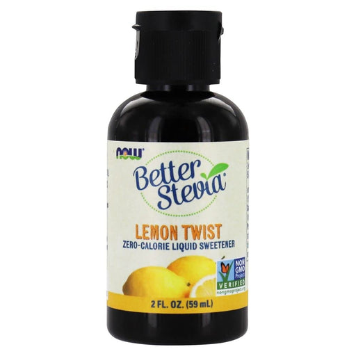 NOW Foods Better Stevia Liquid, Lemon Twist - 59 ml. | High-Quality Health Foods | MySupplementShop.co.uk