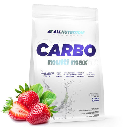 Allnutrition Carbo Multi Max, Strawberry - 1000 grams | High-Quality Weight Gainers & Carbs | MySupplementShop.co.uk