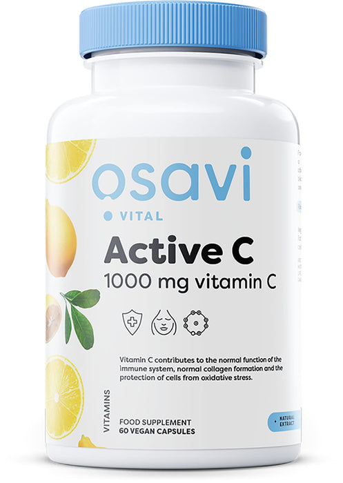 Osavi Active C, 1000mg Vitamin C - 60 vegan caps | High-Quality Vitamin C | MySupplementShop.co.uk