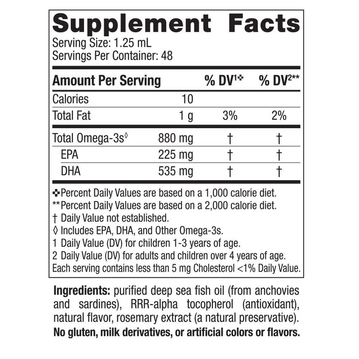 Nordic Naturals Children's DHA Xtra, 880mg (Berry Punch) - 60ml - Health and Wellbeing at MySupplementShop by Nordic Naturals