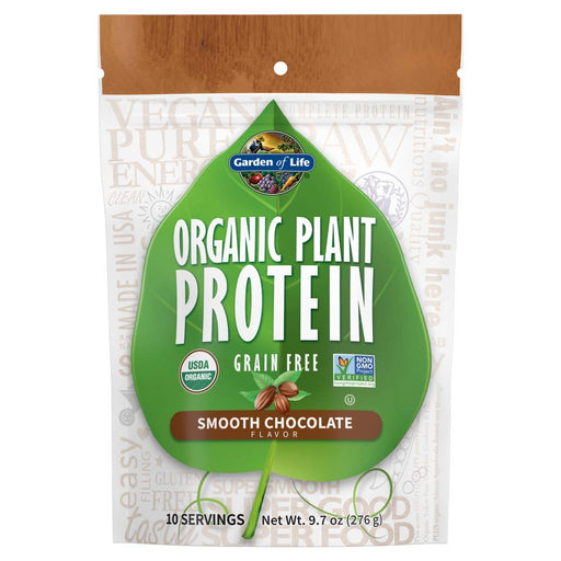 Garden of Life Organic Plant Protein, Smooth Chocolate - 276g | High-Quality Diet Shakes | MySupplementShop.co.uk
