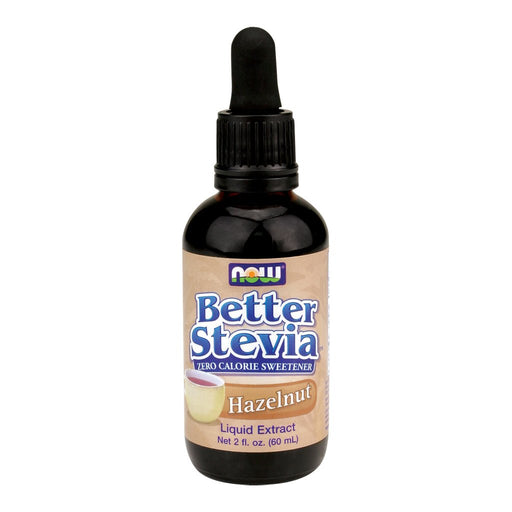 NOW Foods Better Stevia Liquid, Hazelnut - 59 ml. | High-Quality Baking Supplies | MySupplementShop.co.uk