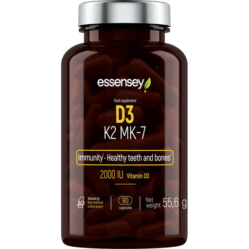 D3 K2 MK-7 - 90 caps - Vitamins & Minerals at MySupplementShop by Essensey