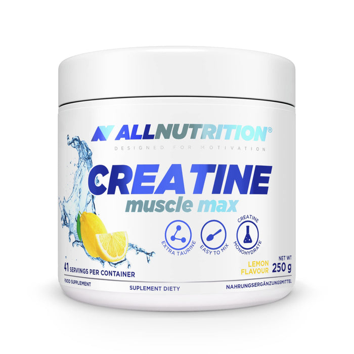 Creatine Muscle Max, Lemon - 250g - Creatine Supplements at MySupplementShop by Allnutrition