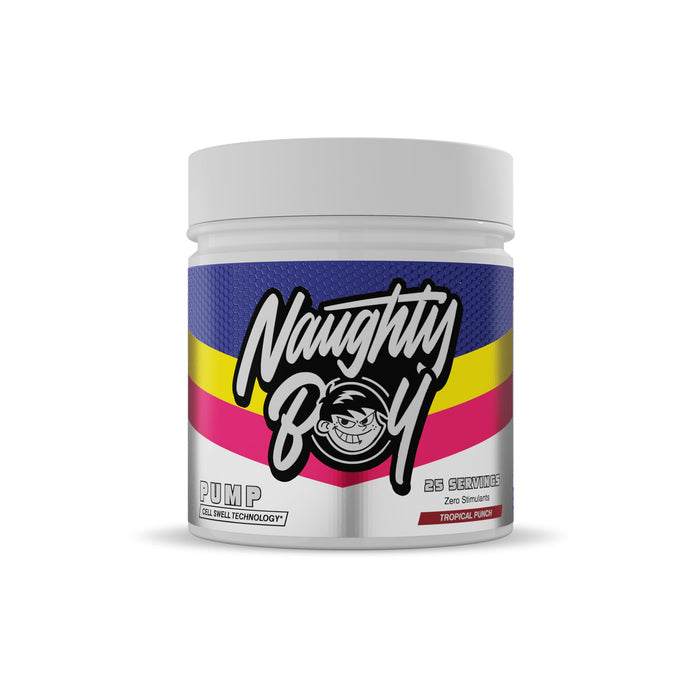 Naughty Boy Pump 400g - Tropical Punch - Pre & Post Workout at MySupplementShop by Naughty Boy