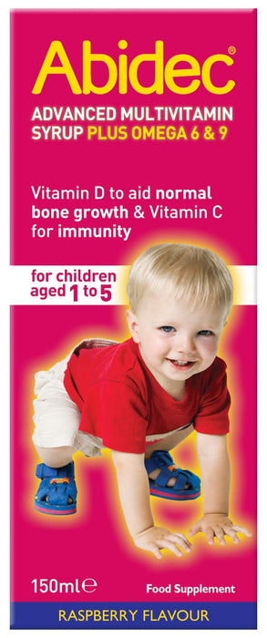 Abidec Advanced Multi-Vitamin Syrup Plus Omega 6 & 9 - 150ml - Children at MySupplementShop by Abidec