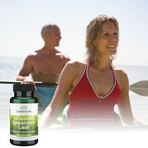 Swanson Full Spectrum Spearmint Leaf 400mg - 60 caps - Health and Wellbeing at MySupplementShop by Swanson