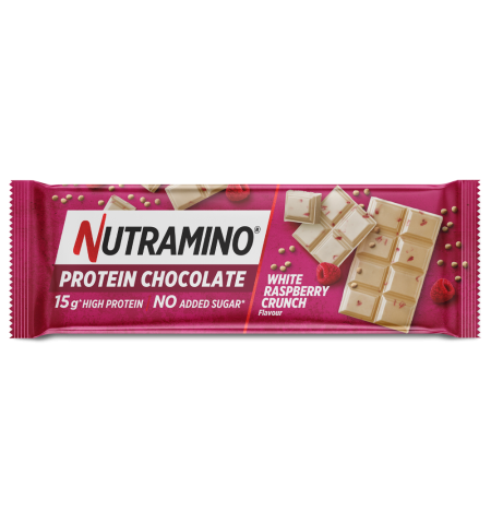 Nutramino Protein Chocolate - Delicious High-Protein Snack 16 x 50g - White Chocolate Raspberry - Party Mix at MySupplementShop by Nutramino