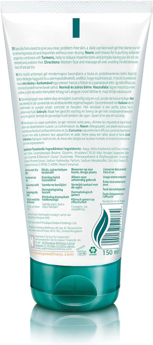 Himalaya Purifying Neem Face Wash  150ml - Health and Wellbeing at MySupplementShop by Himalaya