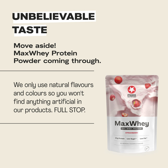 Maxi Nutrition Whey Powders 420g Strawberry - Whey Proteins at MySupplementShop by Maxi Nutrition