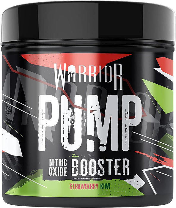 Warrior PUMP 225g 30 Servings - Strawberry Kiwi - Nitric Oxide Boosters at MySupplementShop by Warrior Supplements