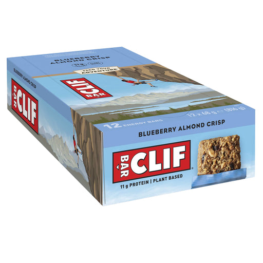 CLIF Bar 12x68g Blueberry Crisp Best Value Snack Food Bar at MYSUPPLEMENTSHOP.co.uk