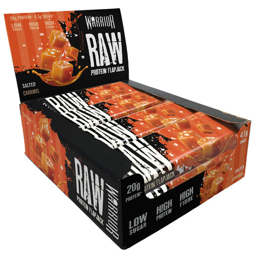 Warrior Raw Protein Flapjack 12x75g Salted Caramel at MySupplementShop.co.uk