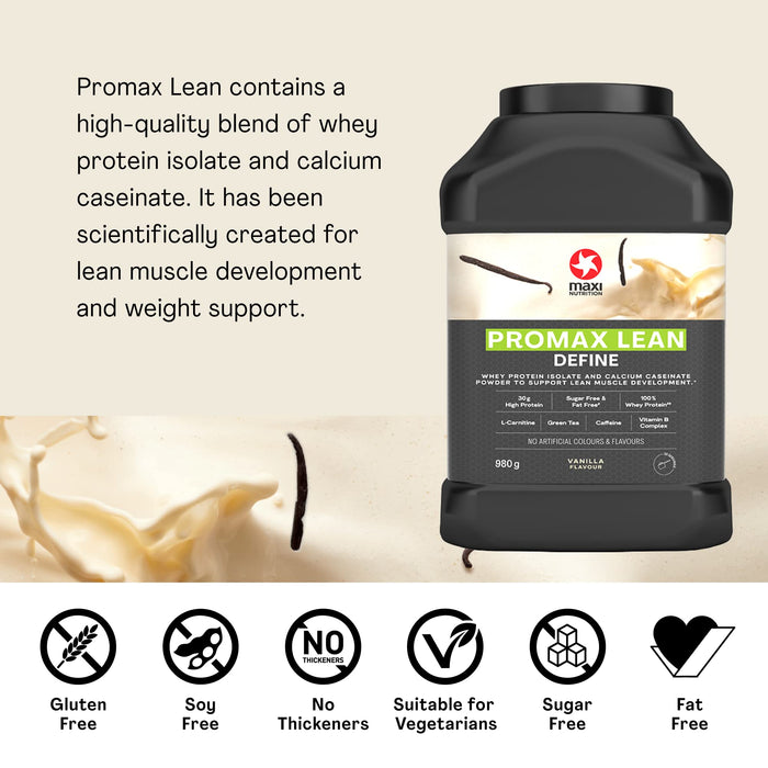 Maxi Nutrition Promax Lean Powder 980g Vanilla - Whey Proteins at MySupplementShop by Maxi Nutrition