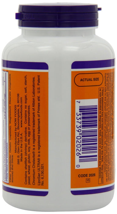 NOW Foods Chitosan, 500mg Plus Chromium - 240 vcaps - Slimming and Weight Management at MySupplementShop by NOW Foods