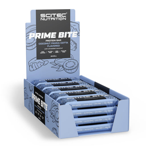 SciTec Prime Bite Protein Bar, Coconut Panna Cotta - 20 x 50g | High-Quality Protein Bars | MySupplementShop.co.uk