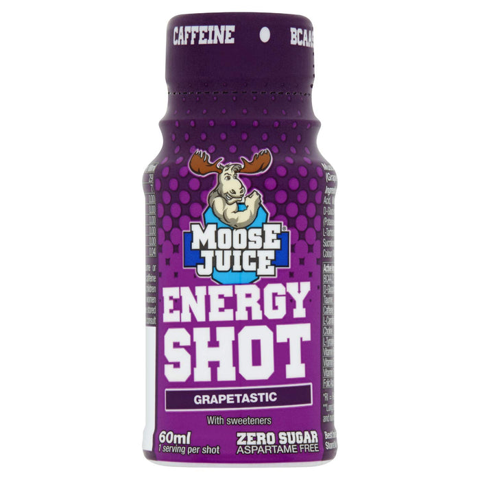 Muscle Moose Moose Juice Energy Shot 12x60ml Grapetastic