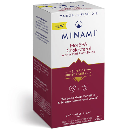 Minami MorEPA Cholesterol - 60 softgels Best Value Nutritional Supplement at MYSUPPLEMENTSHOP.co.uk