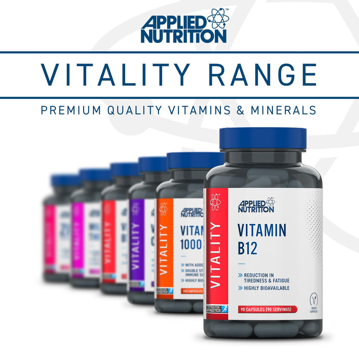 Applied Nutrition VITALITY B12 90Veg Caps - Vitamin B12 at MySupplementShop by Applied Nutrition