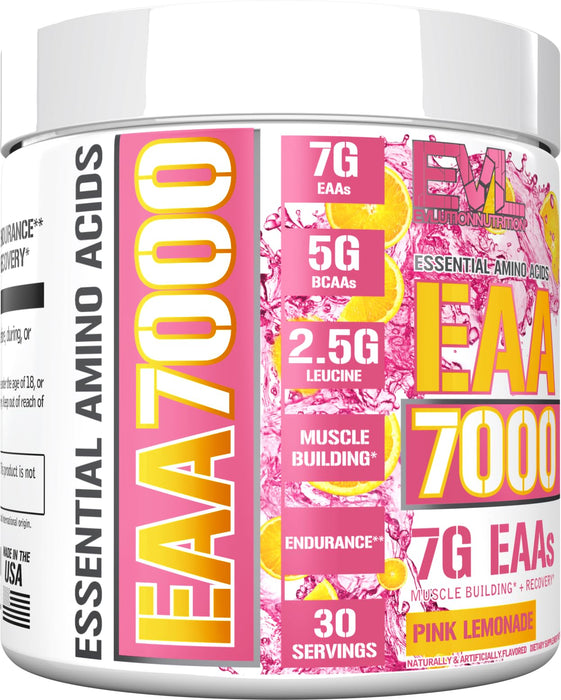 EVLution Nutrition EAA 7000, Pink Lemonade 309g - BCAAs at MySupplementShop by EVLution Nutrition