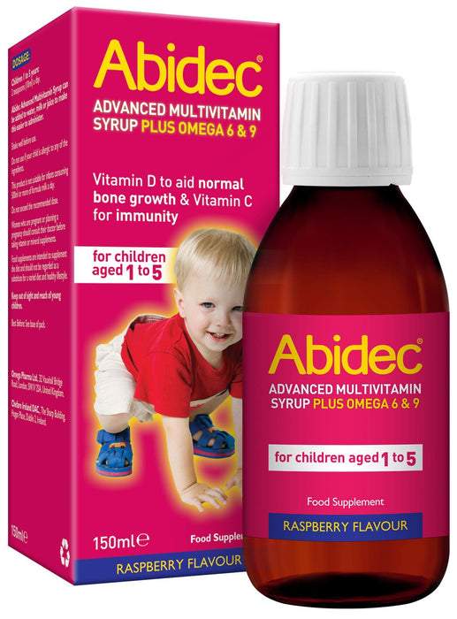 Abidec Advanced Multi-Vitamin Syrup Plus Omega 6 & 9 - 150ml - Children at MySupplementShop by Abidec